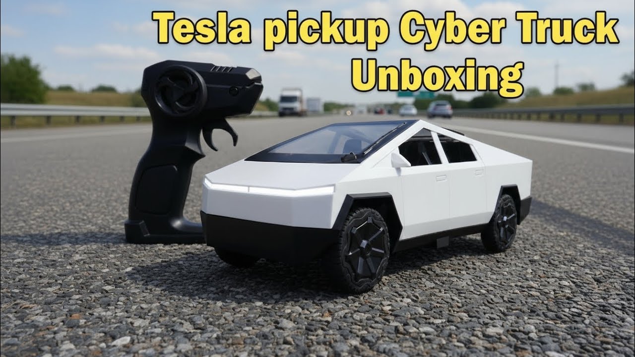 Tesla Cyber Pickup Truck Unboxing & First Test Drive Review 