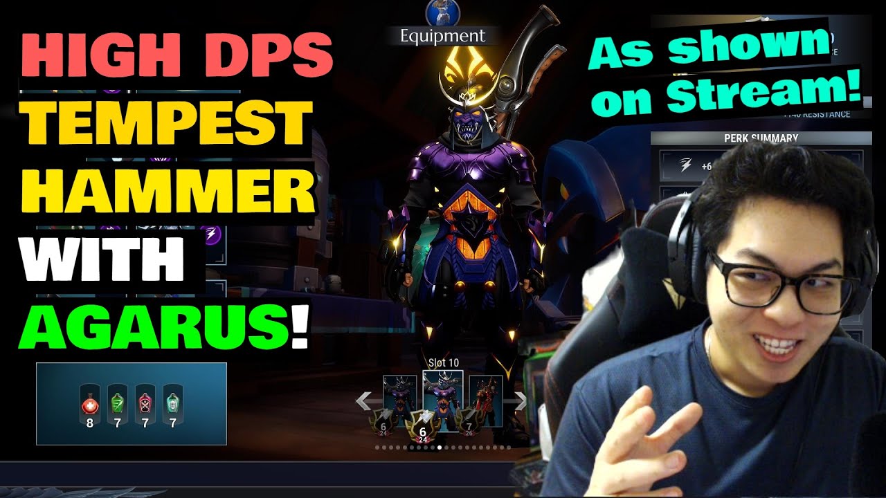 INSANE DPS - Dauntless Tempest Agarus Hammer Build for End Game - Patch 1.10.4.
