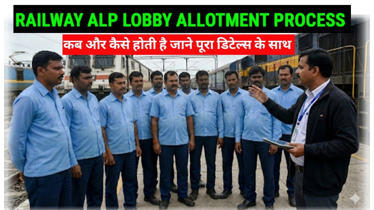🔥 Railway ALP Lobby Allotment Process | ALP Joining Process | Alp Lobby Allotment #rrbalp 