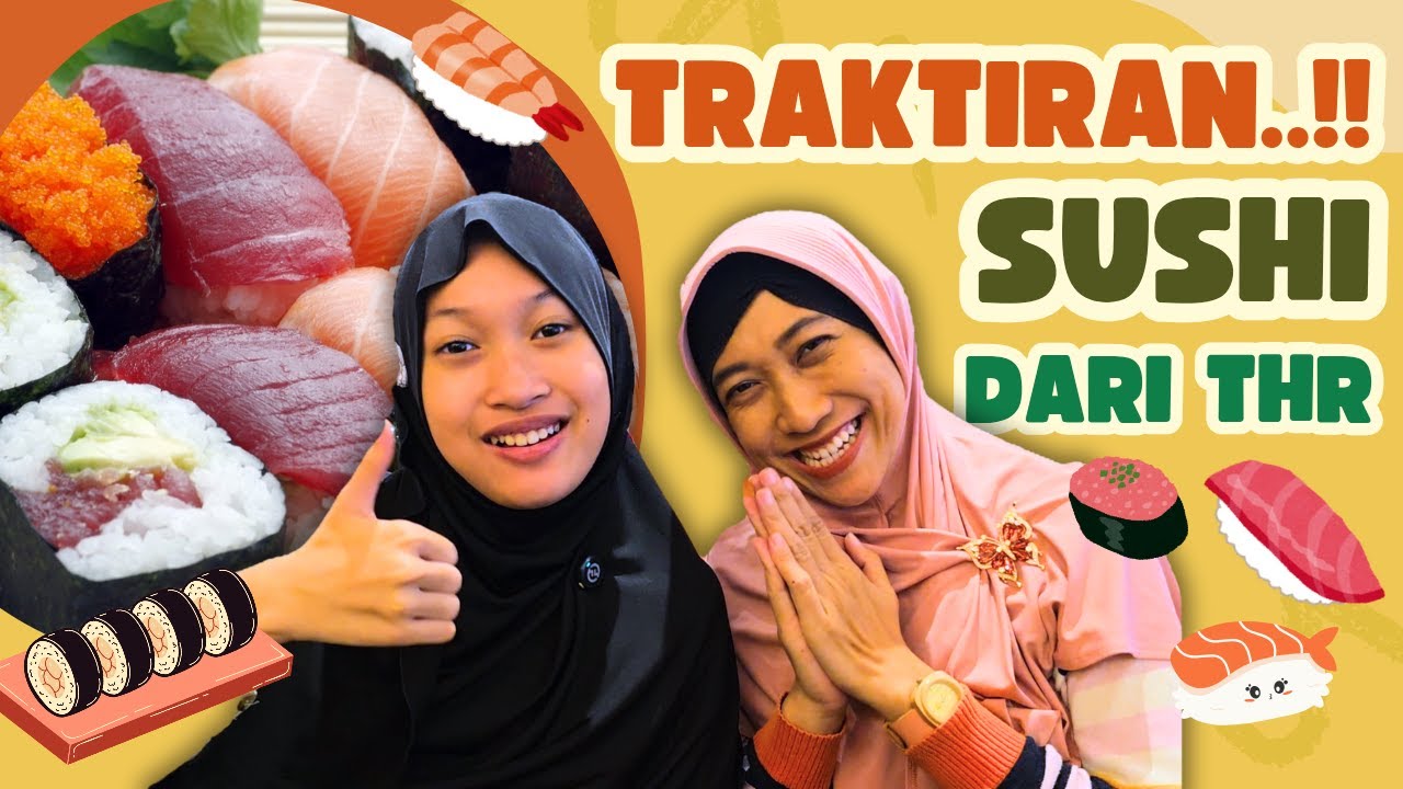 Ditraktir AQILLA Makan Sushi Pakai Uang THR ♥ Aqilla's Diary