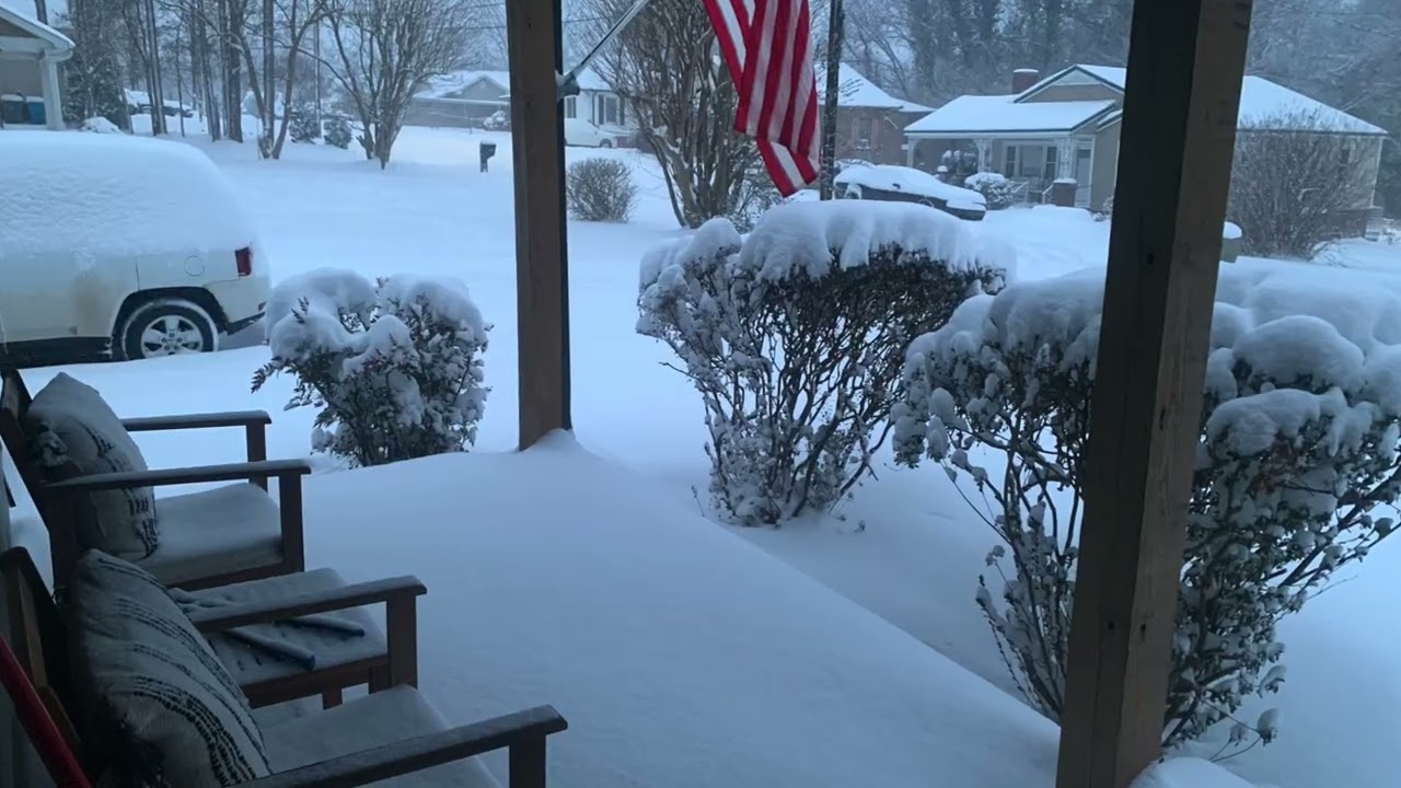 Charlotte NC snow storm