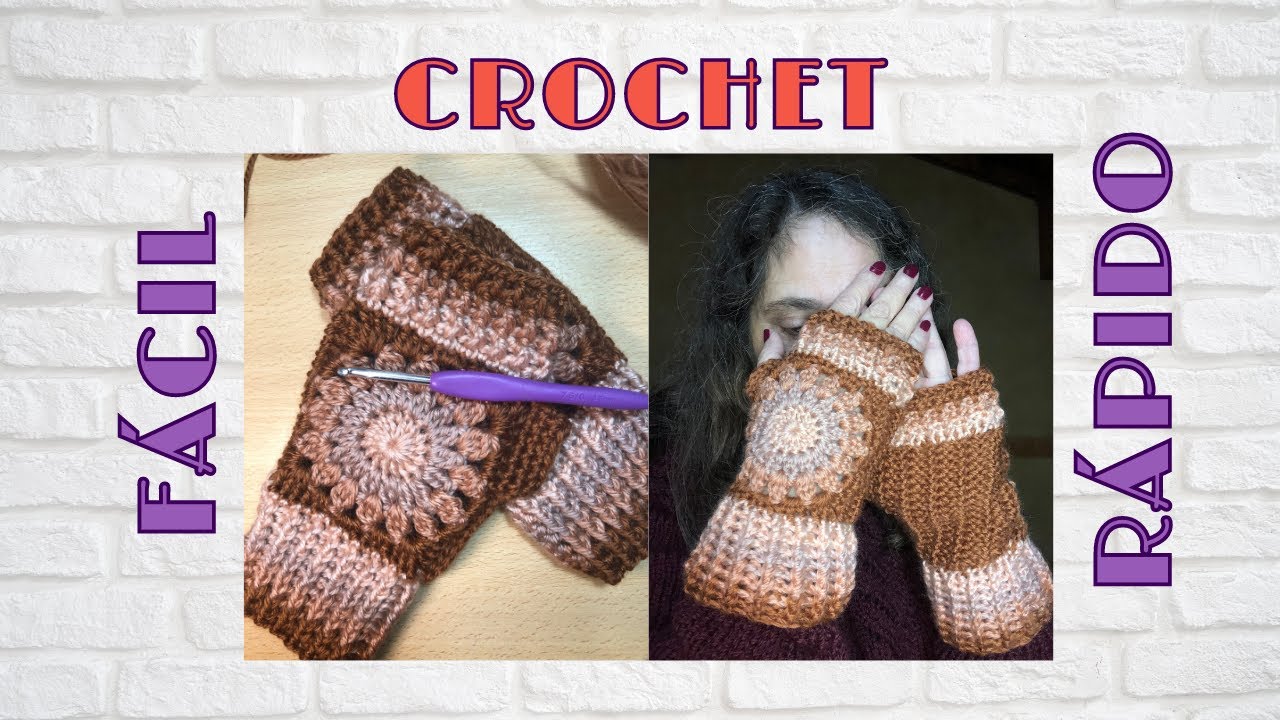 CROCHET Mitones que enamoran partiendo de un Granny