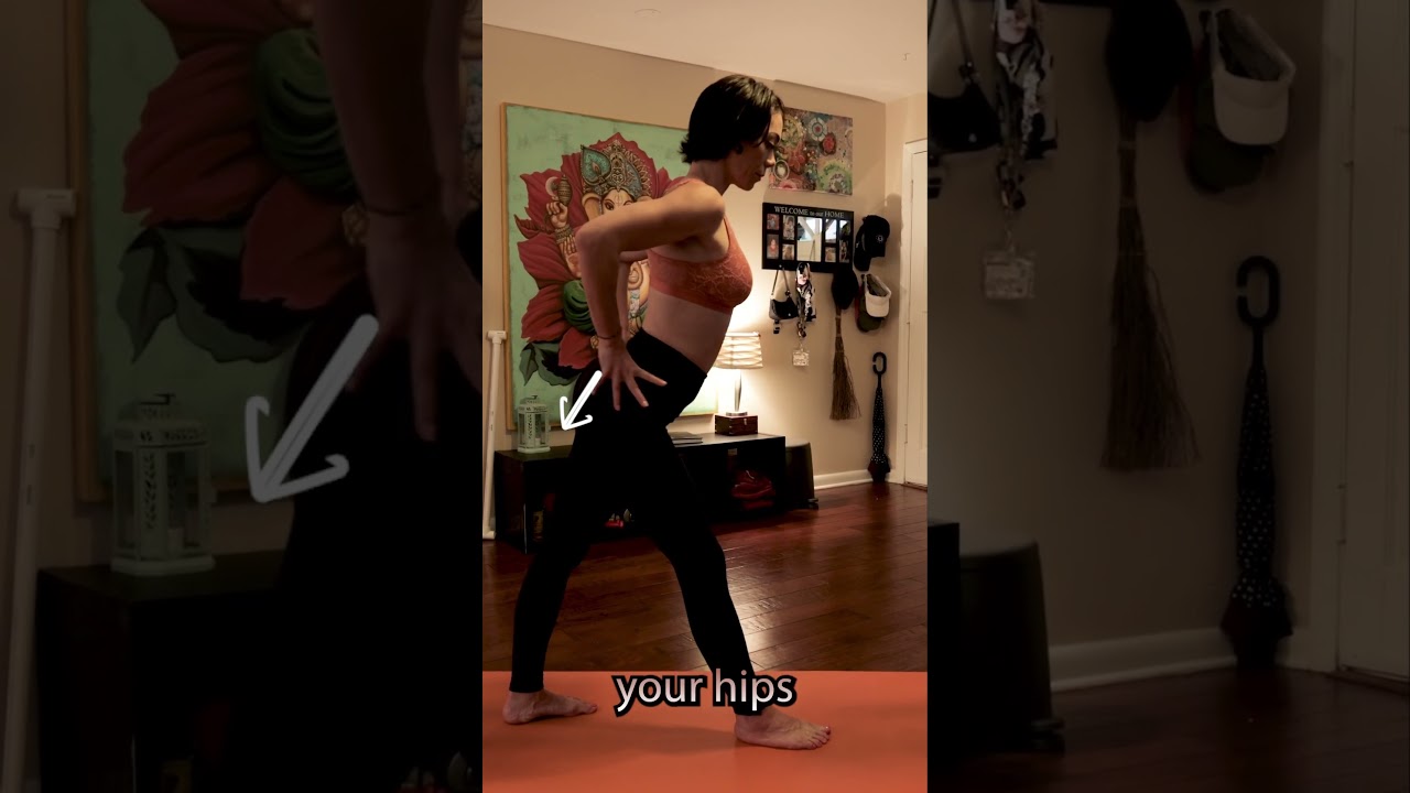 Revolved Triangle pose I Modification