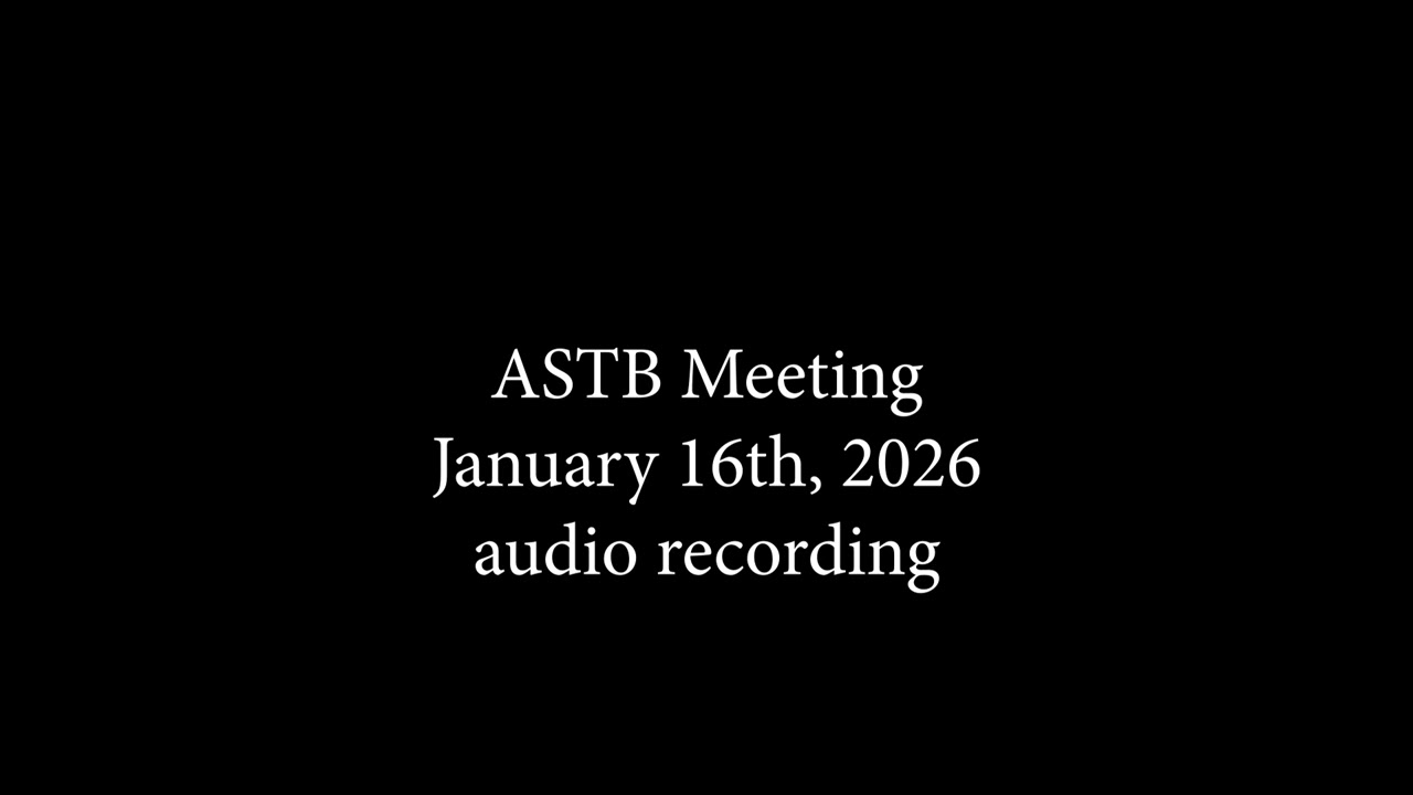 2026 Audio Recording ASTB January 16th