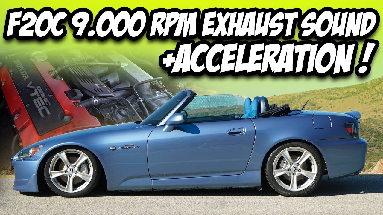 Honda S2000 / F20C Engine & Exhaust Sound Over 9.000 Rpm ! / 100-200 Km/h Acceleration