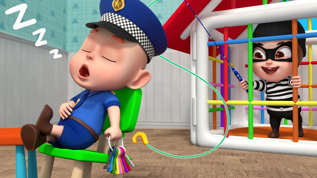 Thief Steals the Keys and Escapes | Police Song | Rosoo - Nursery Rhymes & Kids Songs