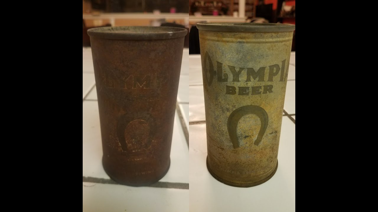 Trash to Treasure!  How to clean rusty beer cans!