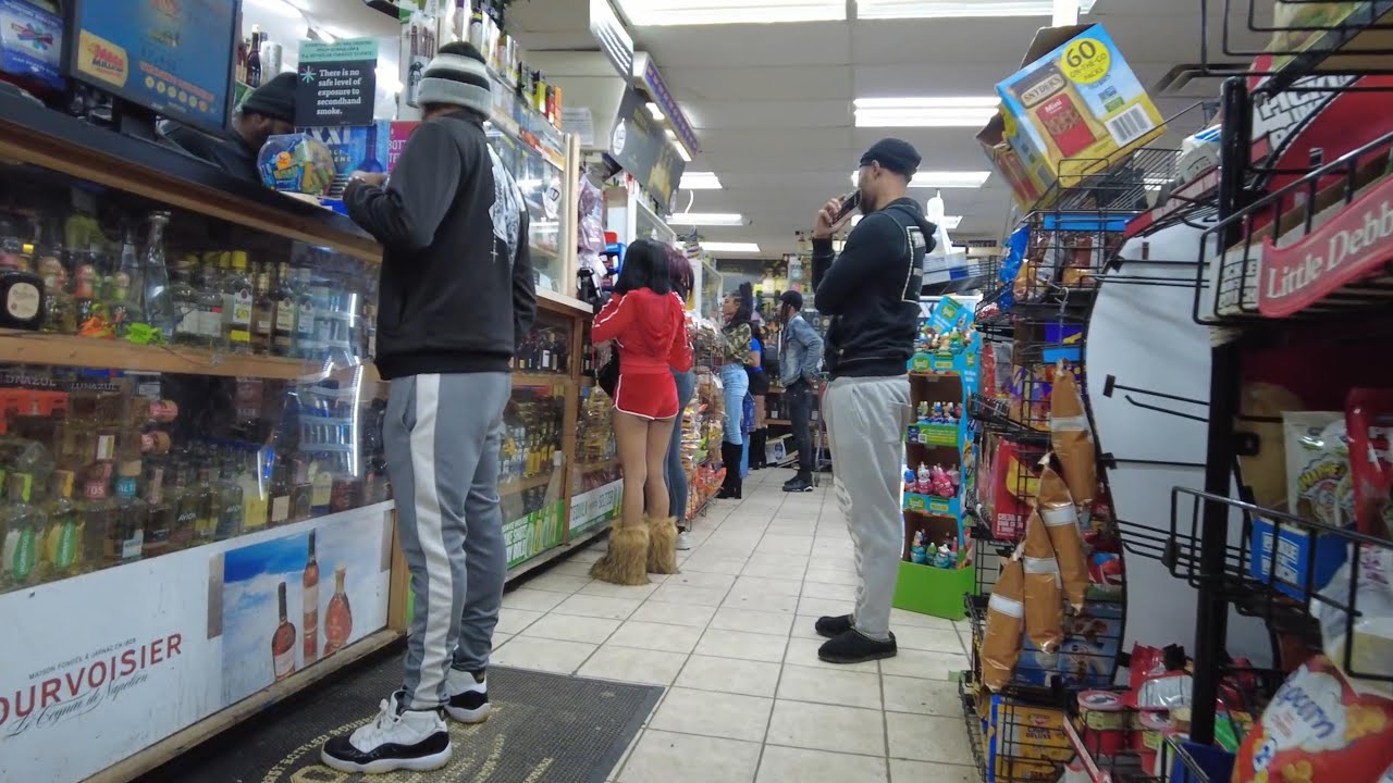 CLEVELAND HOODS AT NIGHT / INSIDE HOOD LIQOUR STORE
