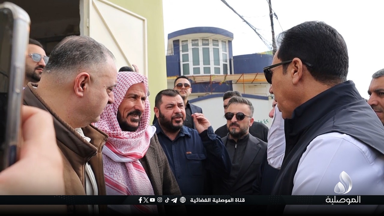 محافظ نينوى يعلن المباشرة بالأعمال التنفيذية لمشروع تبليط الشارع الرئيس في منطقة حاوي الكنيسة