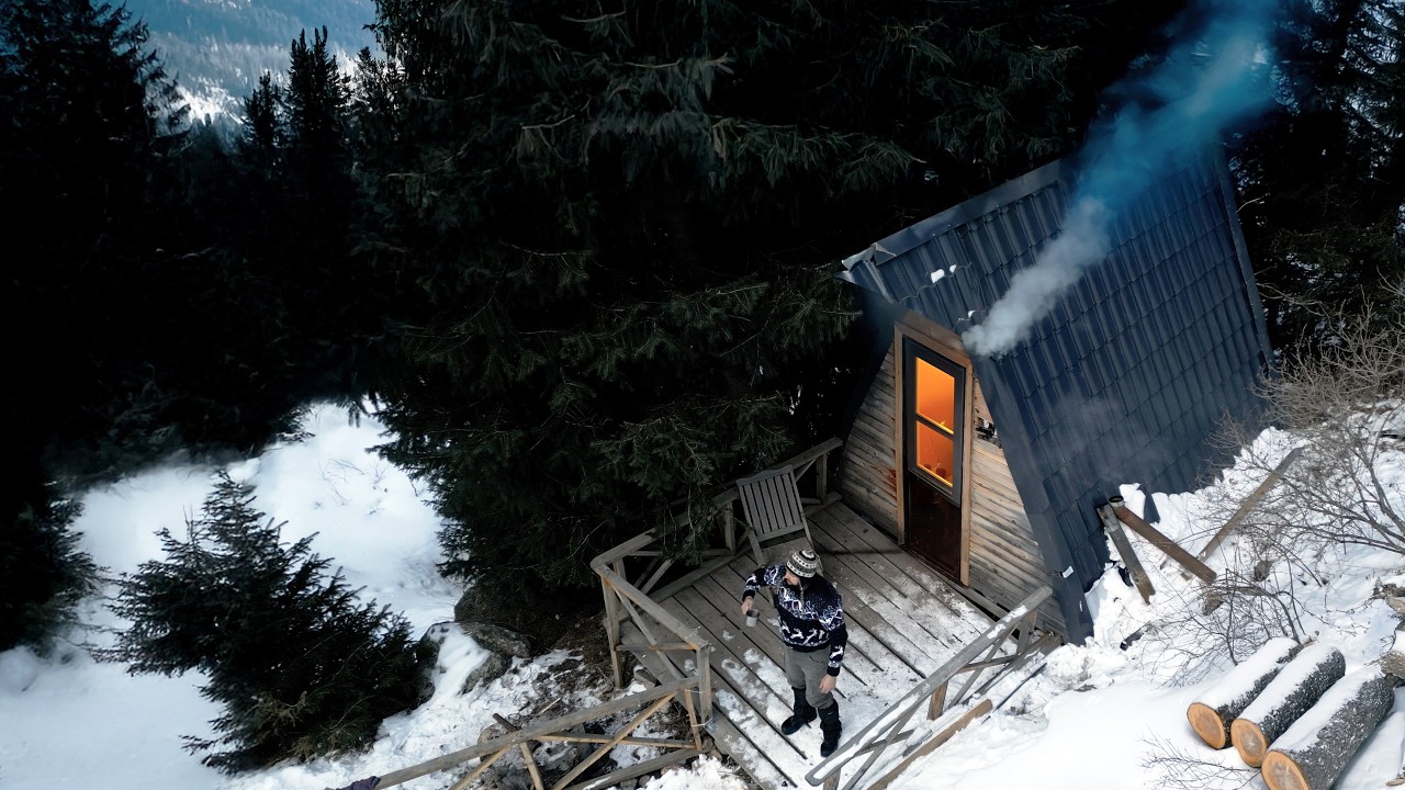 Lost in the Snowy Wilderness | Restoring an Old Cabin in the Mountains