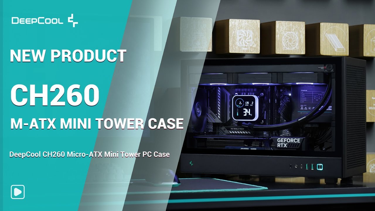 [New Product] DeepCool CH260 Micro-ATX Mini Tower PC Case