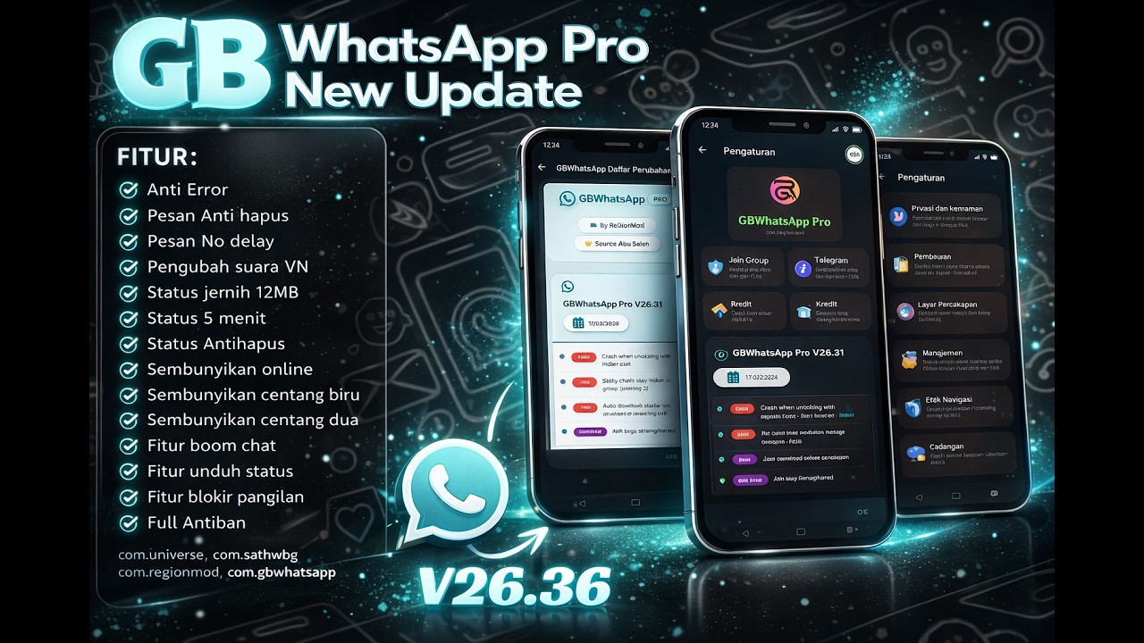 GBWhatsApp V26.36 New Update || WhatsApp Mod Terbaru 2026 || WhatsApp GB Terbaru 2026 || V26.36