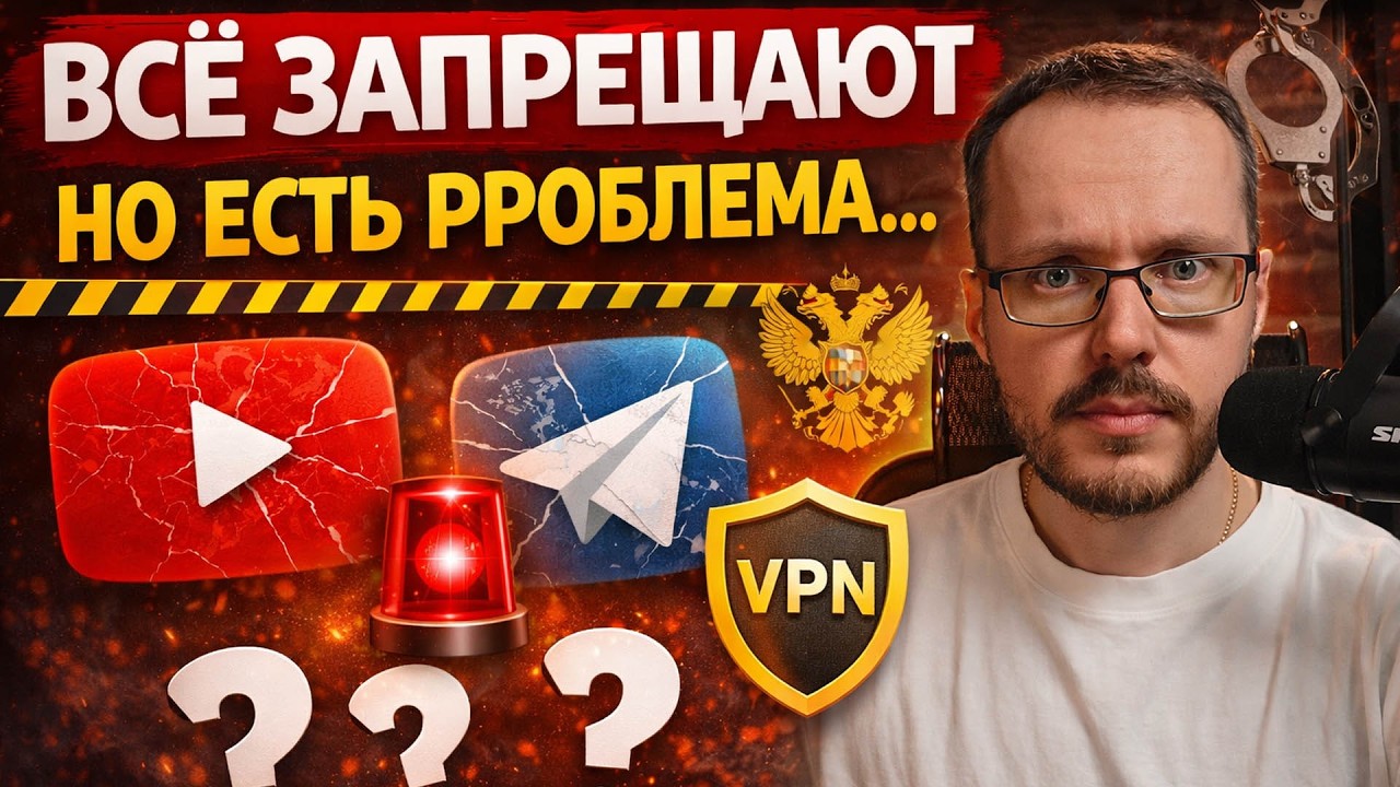 🔴 ВСЁ ЗАПРЕЩАЮТ, НО ЕСТЬ ПРОБЛЕМА&hellip; Telegram, VPN и интернет в России | Прямой эфир Коноден