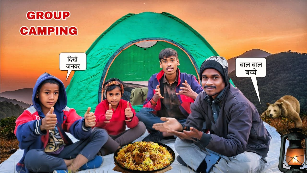 night camping with frends | camping in india | camping videos | ram mp camping | group camping