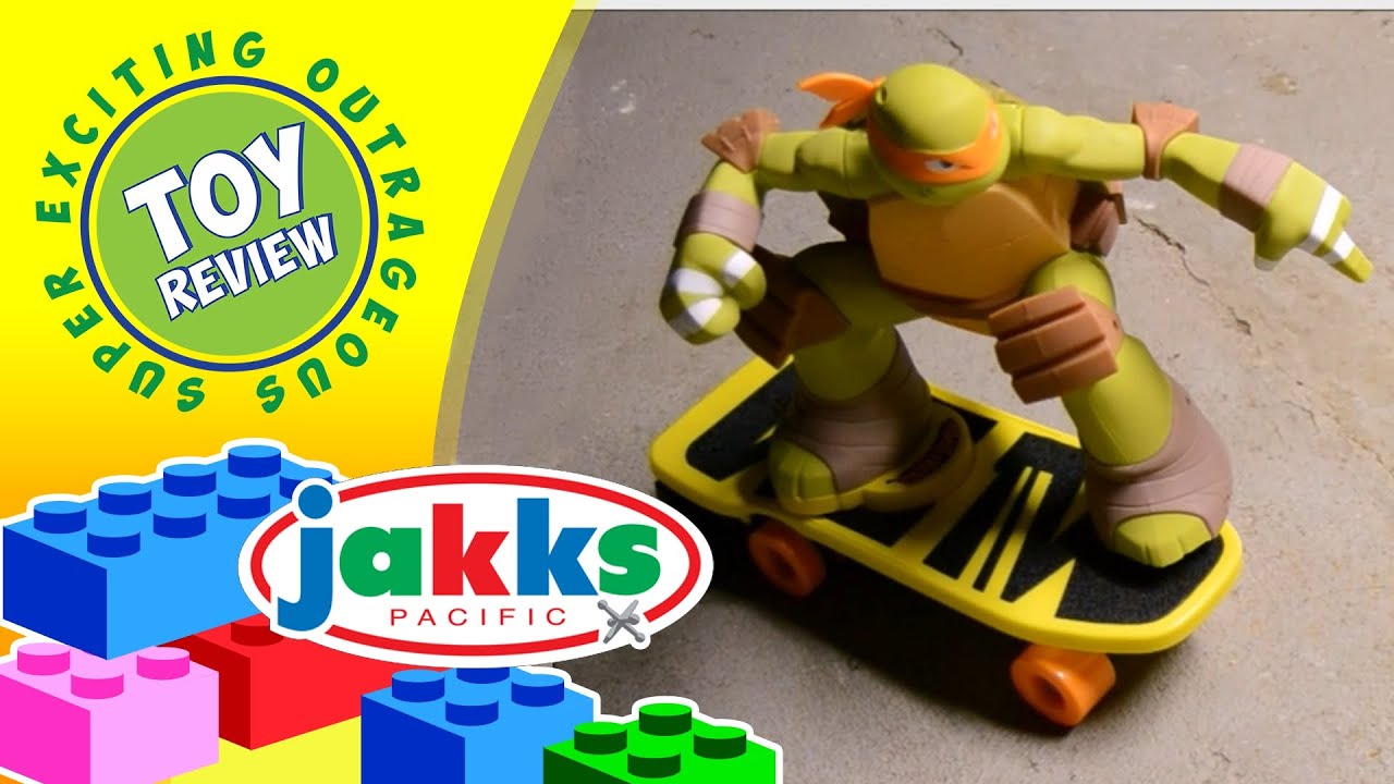 Teenage Mutant Ninja Turtles R/C Skateboarding Mikey XPV TMNT - JAKKS Pacific - Toy Review