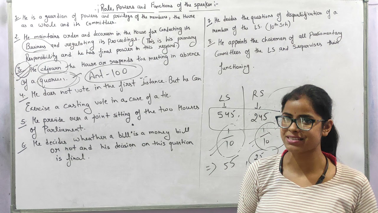 ROLE,POWER AND FUNCTION OF SPEAKER