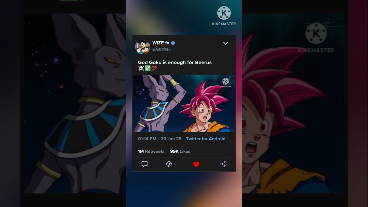 God Goku VS Beerus ☠️✅💯 