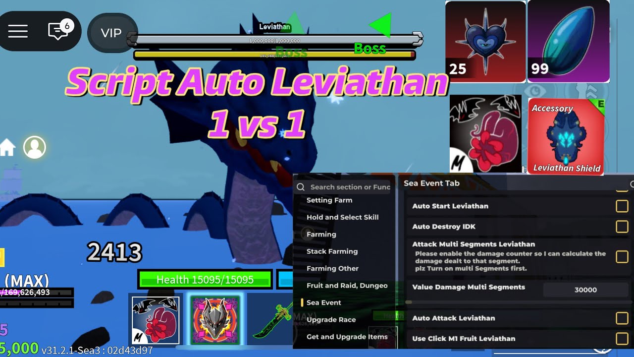 Скрипт для автоматического создания фруктов Leviathan Blox | Демонстрация Banana Cat Hub | Лучший...