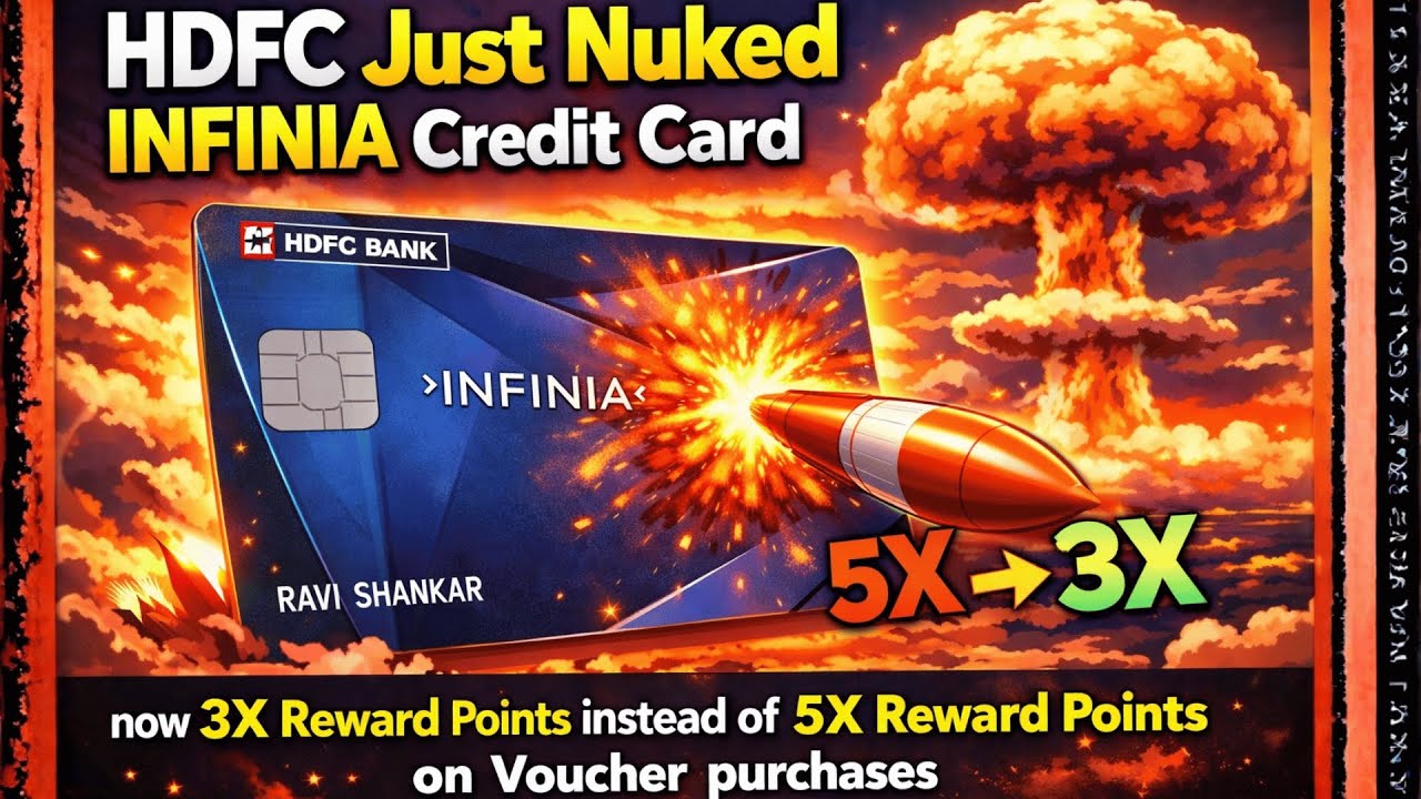 HDFC Infinia Credit Card now Devalued - 3X now on Voucher Purchases