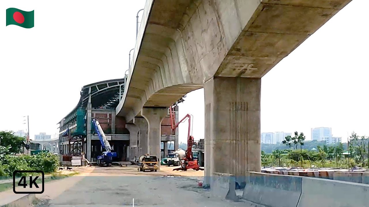 4k View Metrorail Latest Update Diabari, Uttara, Dhaka, Bangladesh