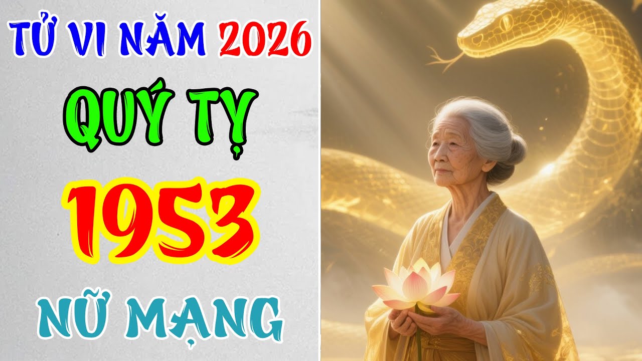 Tử Vi Năm 2026: Tuổi Quý Tỵ 1953 Nữ Mạng, Hỏa Sinh Nội Lực, Tĩnh Tâm An Hòa.