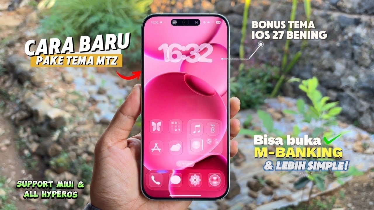 Cara pake tema MTZ terbaru 100% Permanen all redmi, poco & xiaomi🔥