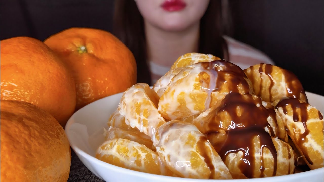 과즙 폭발 레드향 먹방 🍊 | So Juicy Korean Tangerine ASMR