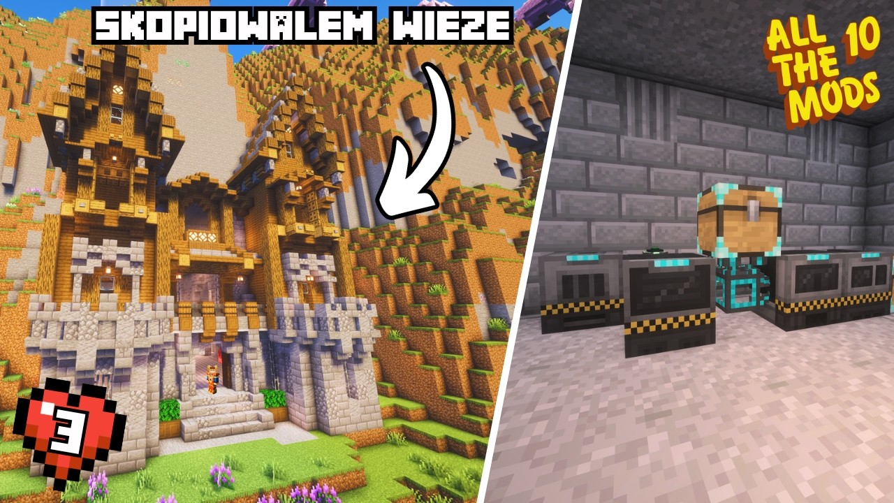 KOPIOWANIE BUDOWLI W MINUTĘ I MEKANISM | ALLTHEMODS10 #3