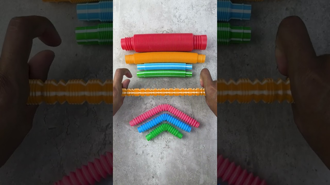 Stress Relief Pop Tube ASMR #asmr #poptubesounds #satisfying #relaxing #shorts #diy