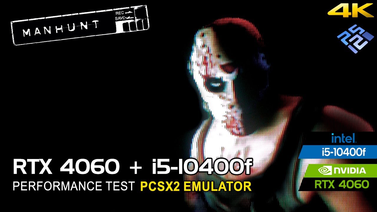 Manhunt 4K (In-game) 60FPS with HD Textures | RTX 4060 + i5-10400F 16GB RAM | PCSX2