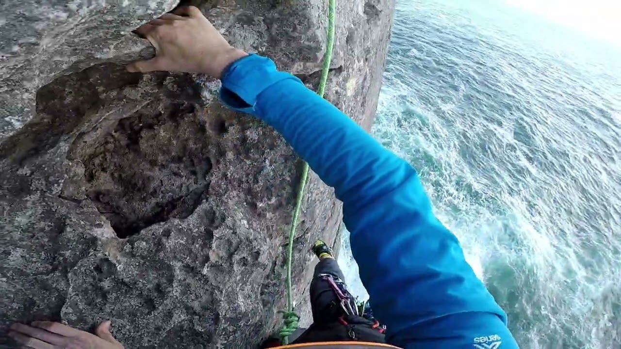 Climbing Over the Moon (15) at Point Perpendicular
