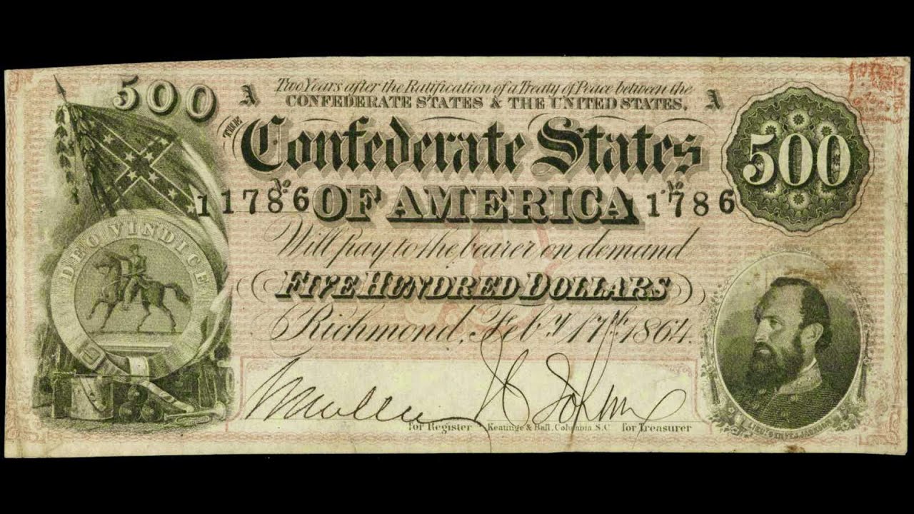 1864 Confederate Currency Set Graded by PMG