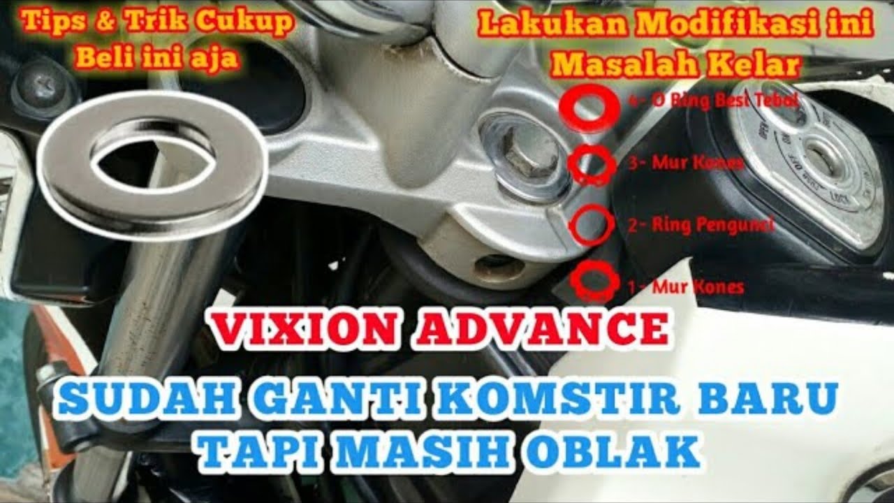 SUDAH GANTI KOMSTIR BARU TAPI MASIH OBLAK BUNYI JEDAK JEDUK | Komstir Vixion Oblak