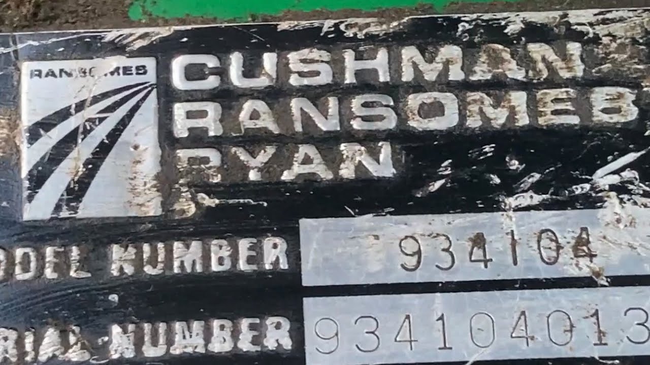Cushman, Ransomes, Ryan Bobcat bad drive system.