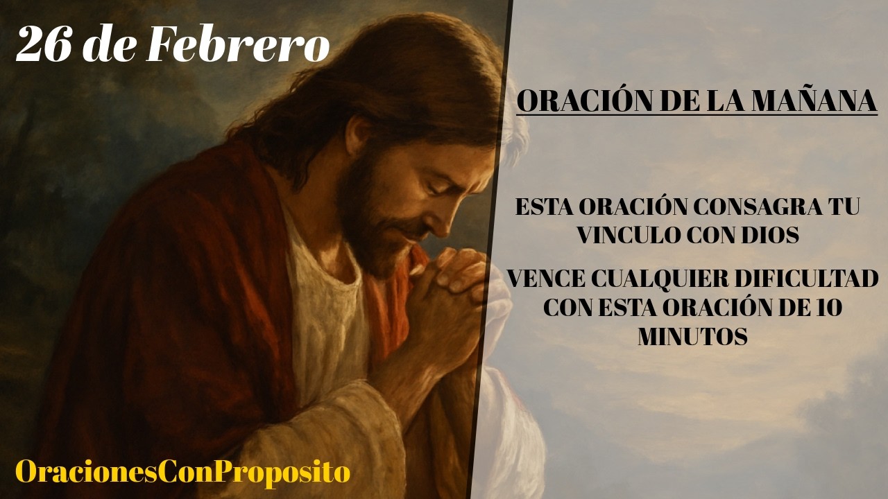 ORACION DE LA MAÑANA, 26 DE FEBRERO-Consagra tu relación con Dios con esta oración
