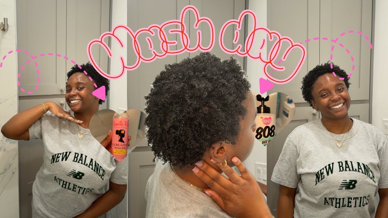 Defined Moisturized Curls for TWA | Short Natural Hair Tutorial