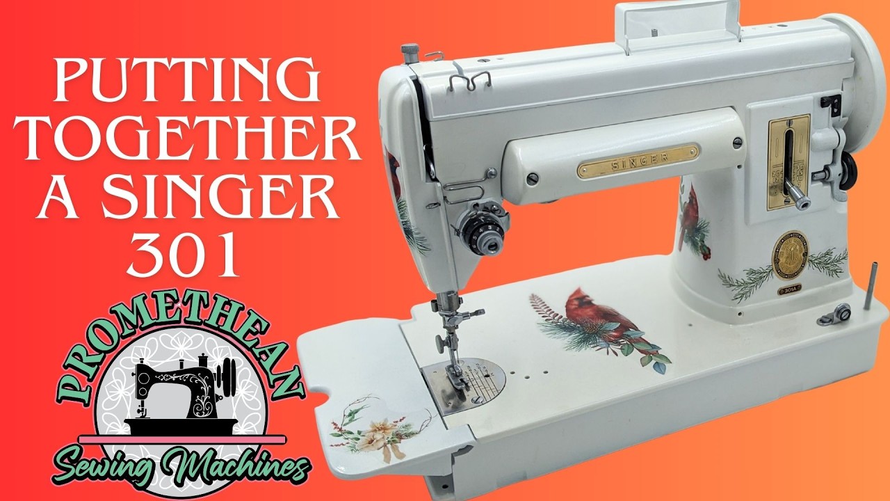 Putting a Singer 301 sewing machine back together after painting