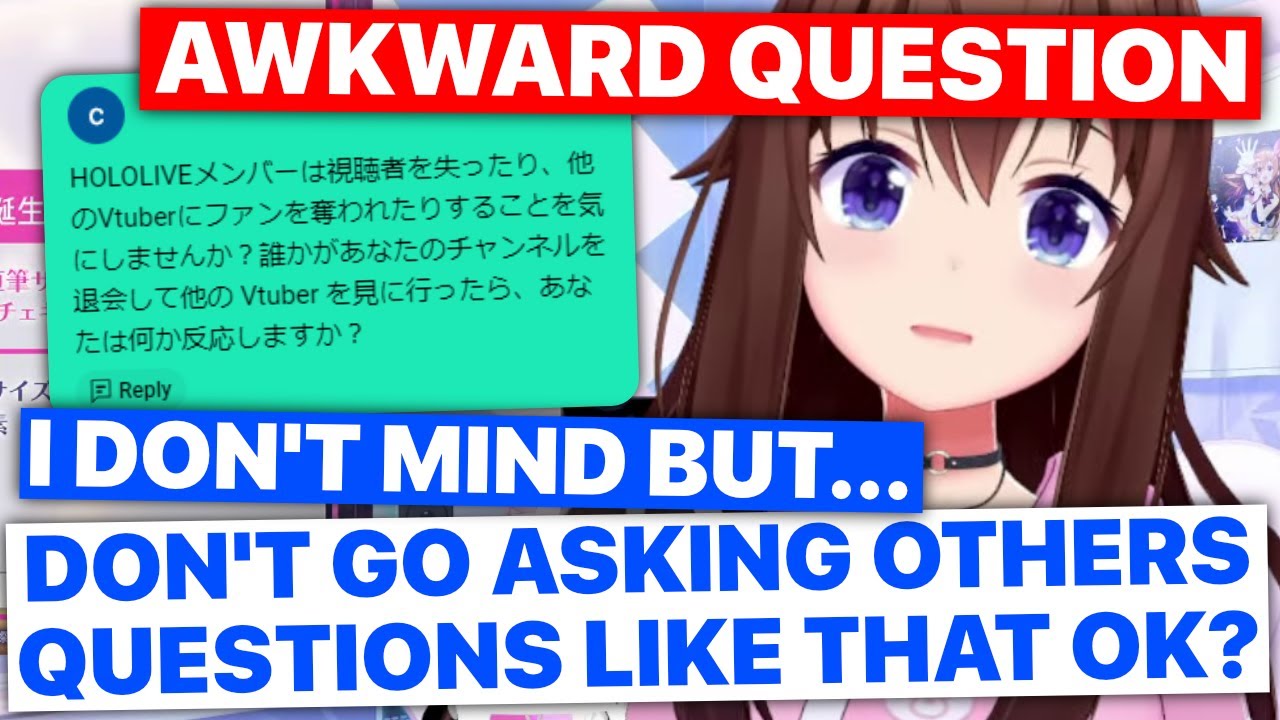 Sora Handles Awkward Question With Grace (Tokino Sora / Hololive) [Eng Subs]