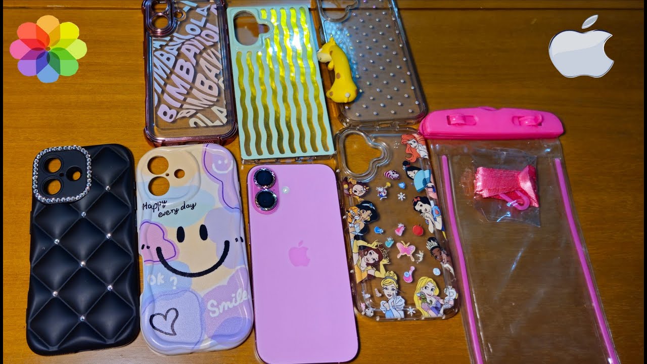 CARCASAS IPHONE 16. Fundas y cases para el iphone 16. IPHONE EN PISCINA, DISNEY, BIMBA Y LOLA, SHEIN