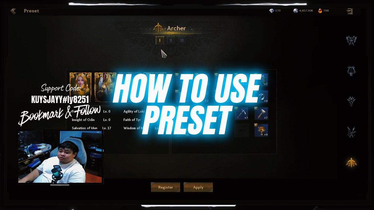 Legend of Ymir Preset Tutorial | Optimize Builds for PvE & PvP
