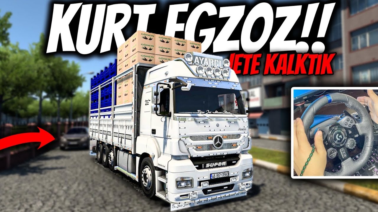 KURT EGZOZ AXOR KIRKAYAK İLE JETTT 🔥 ÇATALCA SEFERİ | Ets 2 Axor 3240 Kırkayak | Ets 2 Mod 1.43