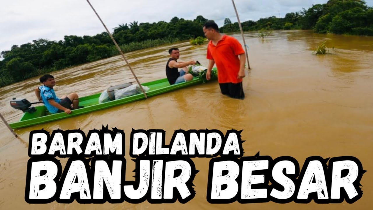  DETIK CEMAS! Baram Ditenggelami Banjir Besar 🌊 Rumah & Jalan Dinaiki Air