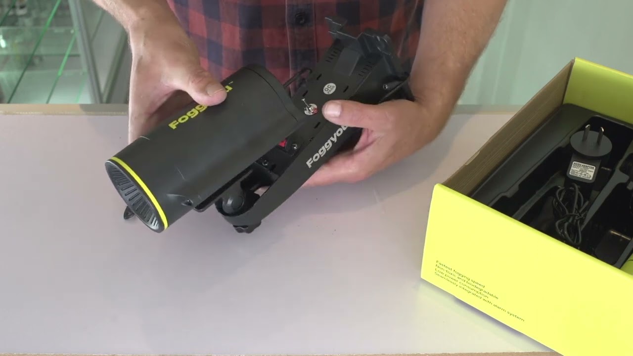 Foggyou security fog cannon - 'What's in the box' and Fog Cannon Install