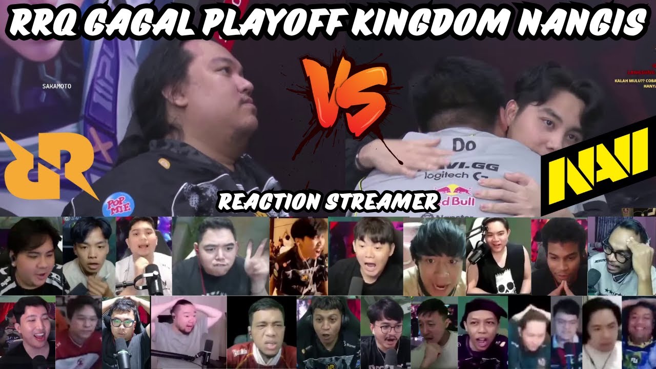 REACTION STREAMER ❗RRQ FAILED TO FIND THE PLAYOFF❗KINGDOM CRYING❗RRQ VS NAVI MPL ID S16❗