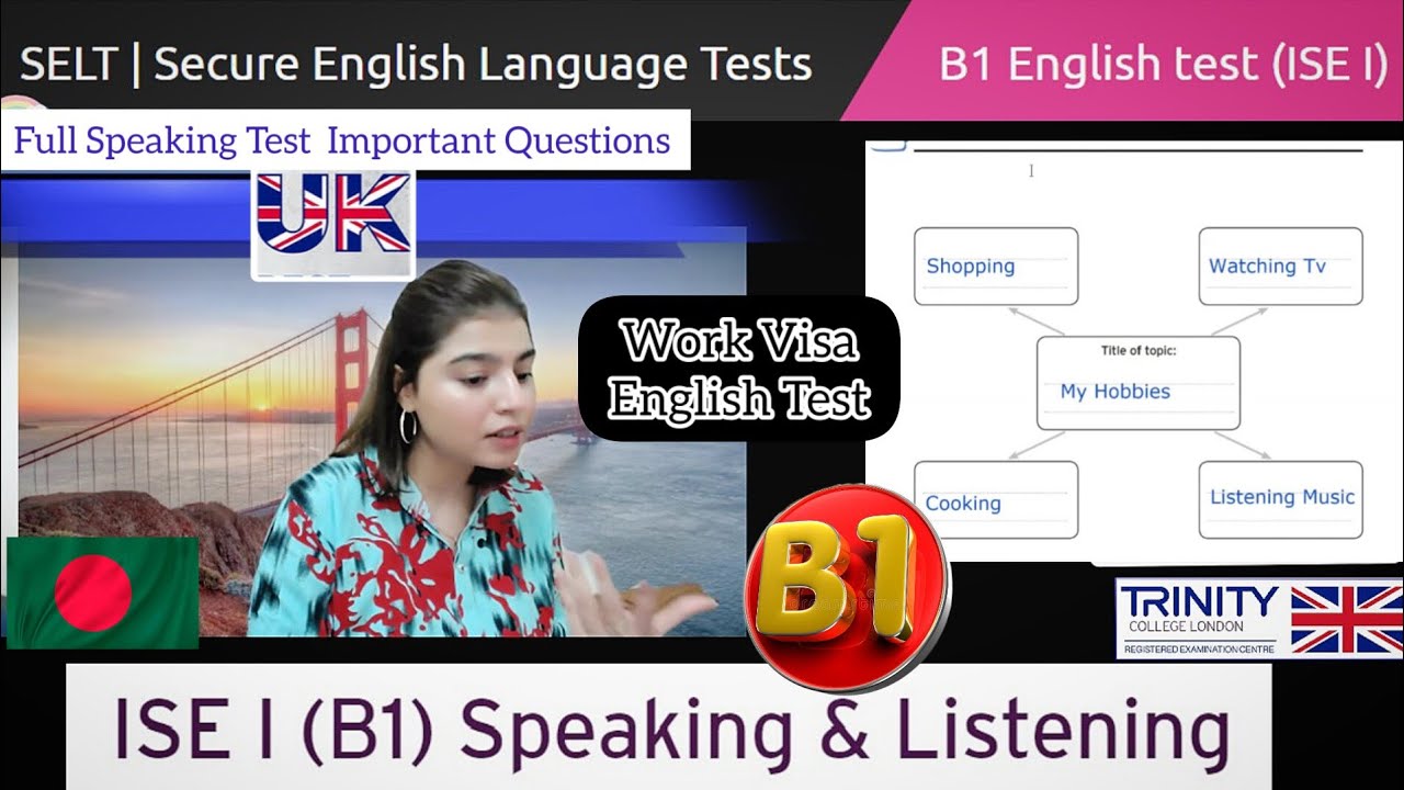 Full (B1) Speaking & Listening Skilled Worker Visa || ISE 1 Trinity College London