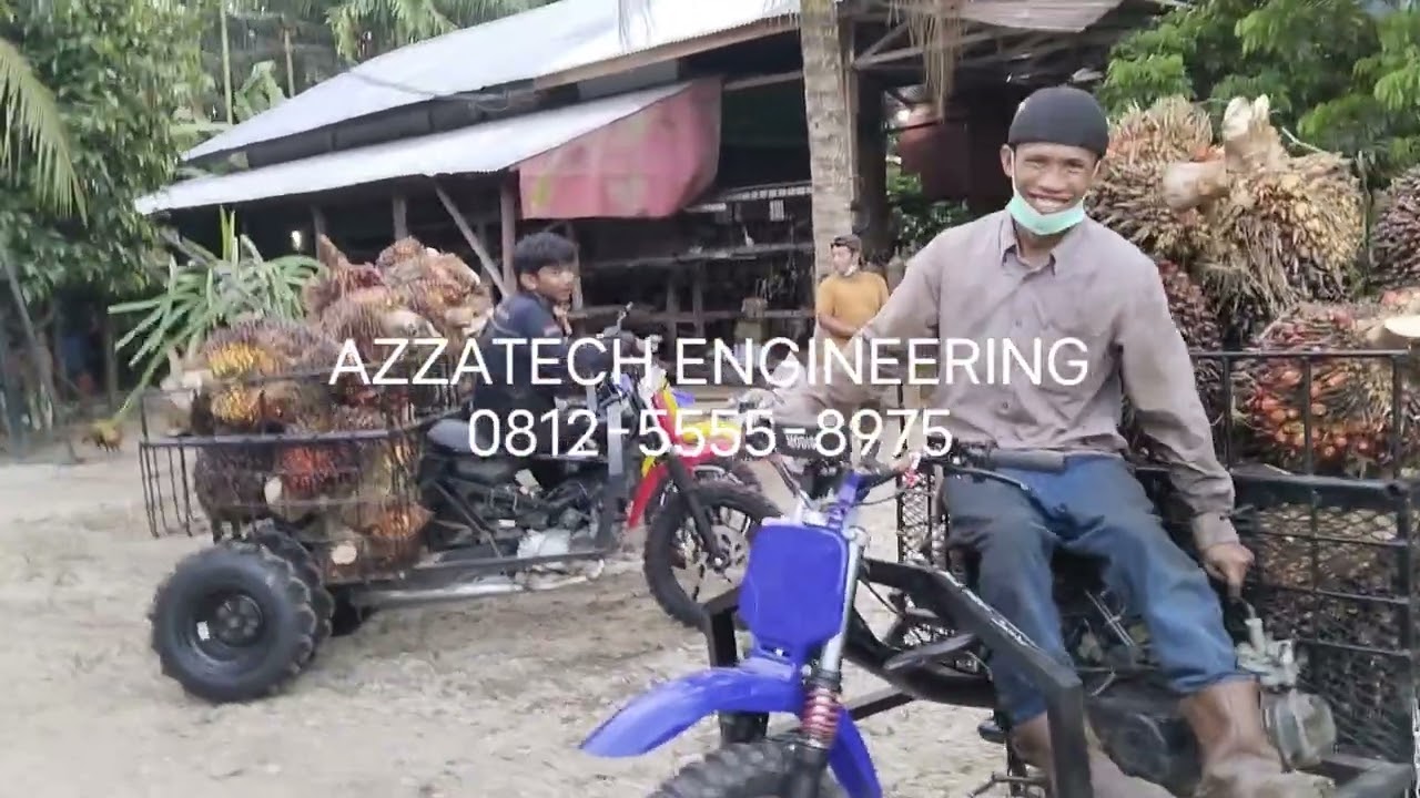 TEST DRIVER GRANDONG❗❗Motor Langsir SAWIT RODA 5 Serbaguna