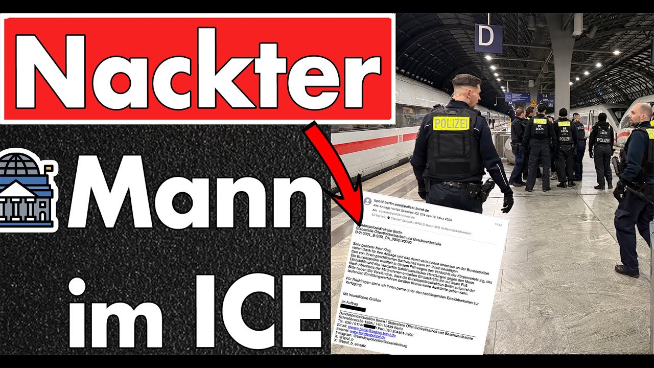 Eskalation im ICE: Nackt nach dem Iftar! „Wallah, es ist Ramadan!“ – Bundespolizei ermittelt!
