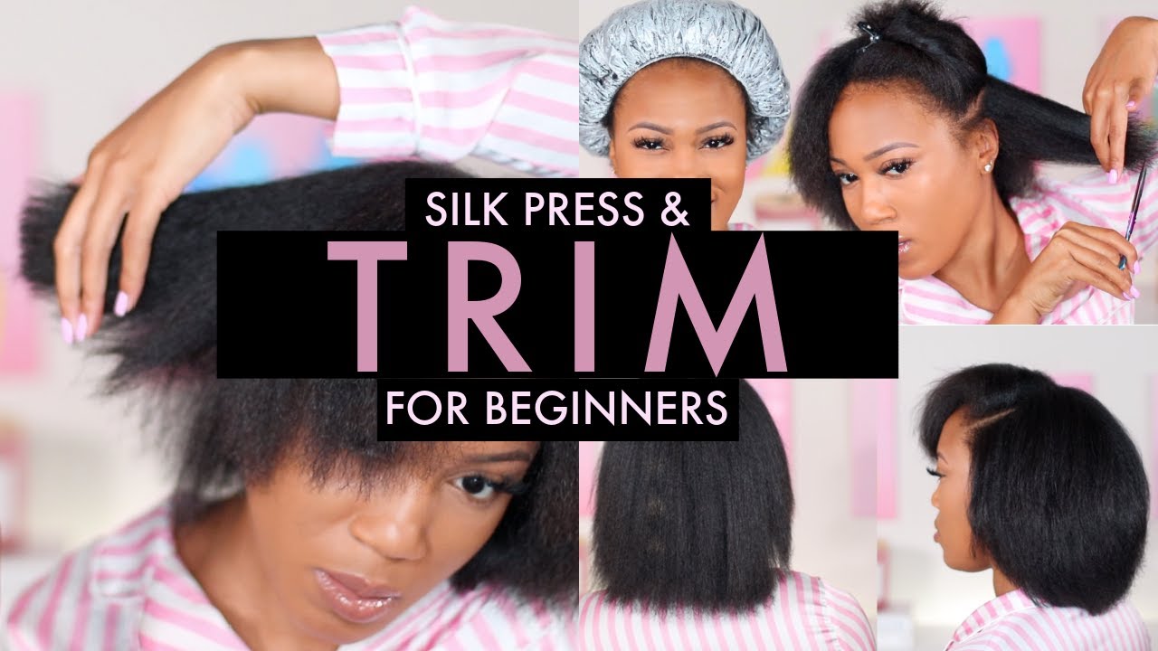 Silk Press and Trim Natural Hair | Part 2