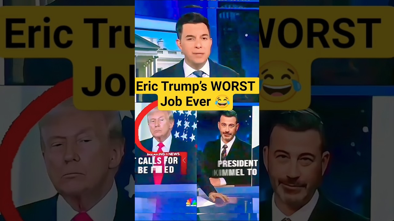 Jimmy Kimmel ROASTS #trump & Eric Trump at The Daily Show 💀 #shorts #kimmelshow #comedy