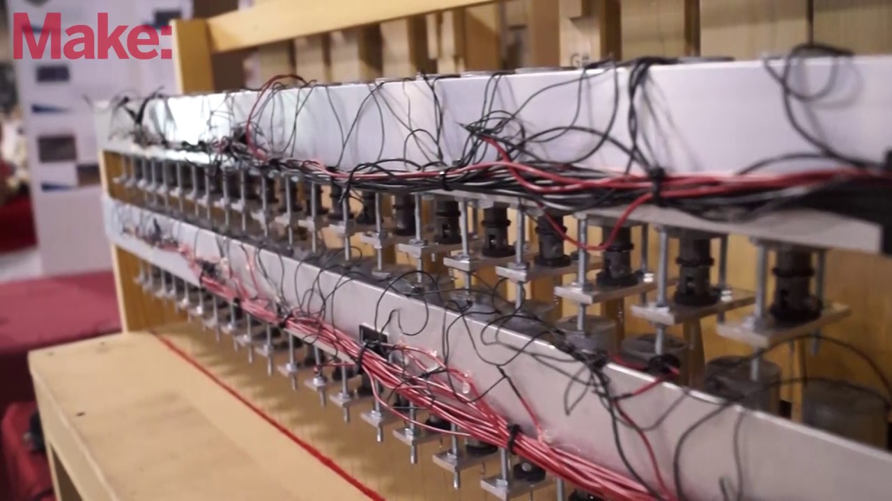 Hand made MIDI pipe organ from Maker Faire Orlando